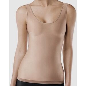 Spanx Simplicity Tank Women's Size L Bodyshaping Top Nude Nylon Stretch